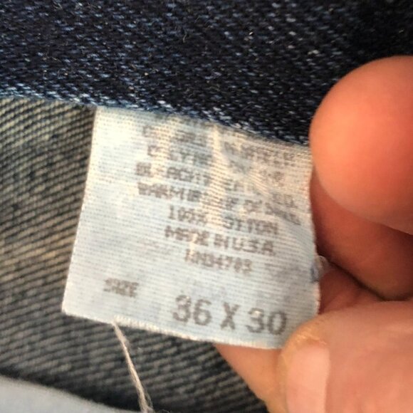 Lee Mens Genuine Jeans 36x30 Blue Denim Classic Straight Leg Relaxed Fit Casual - Picture 4 of 14